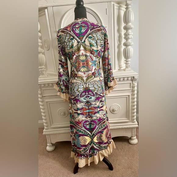 Zara printed midi dress Sz S - Picture 2 of 4